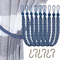 Home Queen Hand Braided Curtain Tie Back, Buckle Holdback Drapery Curtain by HomeQueen