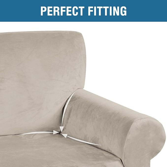 H.VERSAILTEX Stretch Velvet Sofa Covers - Image 4