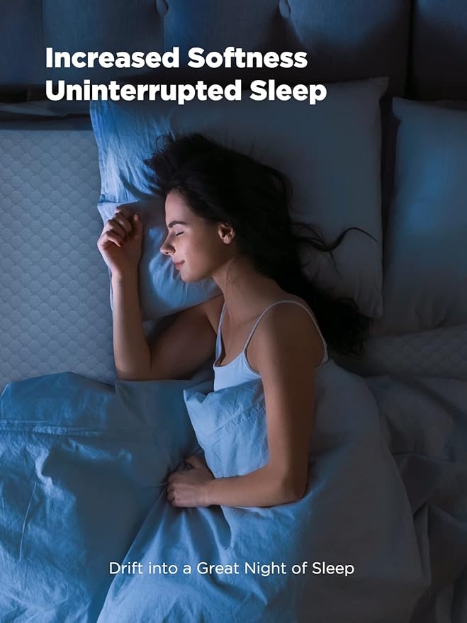 PERLECARE 3 Inch Gel Memory Foam Mattress Topper for Pressure Relief, Premium Soft Topper for Cooling Sleep, Non-Slip Design with Removable & Washable Cover, CertiPUR-US Certified - Full