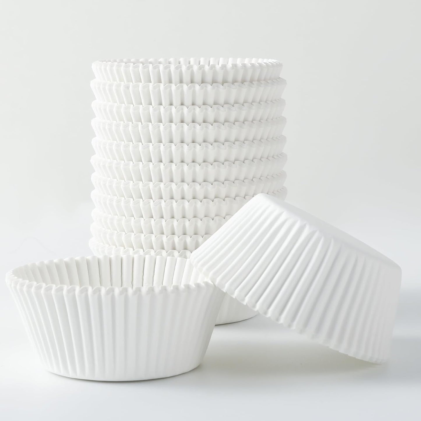 1.4 inch 1000-Count Mini Cupcake Liners Bright Colorful Muffin Baking Cups, Odorless,Baking Paper Cups for Baking Candy Cooking，Upgraded & Food Grade Grease-Proof Paper (White, 1.4 Inch)