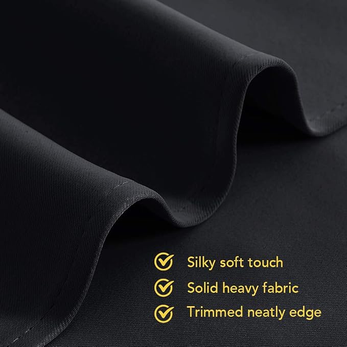 NICETOWN Black Curtains for Boys Room, W34 x L60 - Image 5