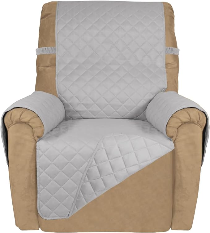 PureFit Reversible Quilted Sofa Cover, Water Resistant Slipcover Furniture by PureFit