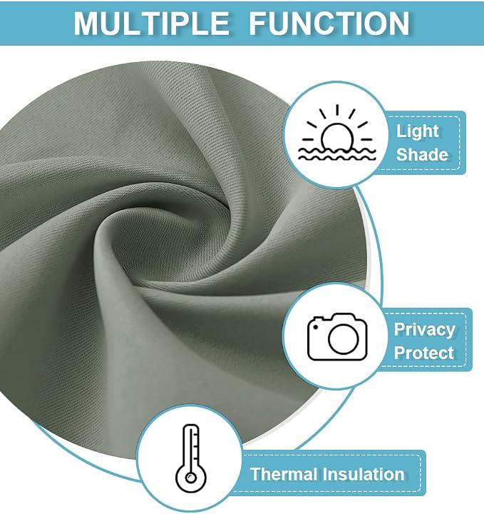 RYB HOME Short Blackout Curtains - Image 6