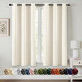 MIULEE Birch Blackout Curtains for Bedroom Living Room 63 Inches Long 2 Panels by MIULEE
