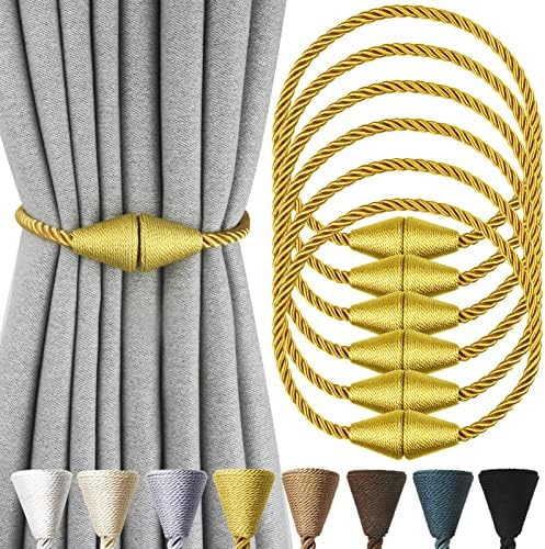 Magnetic Curtain Tiebacks Rope Decorative Holdbacks by CurtianTiebacks