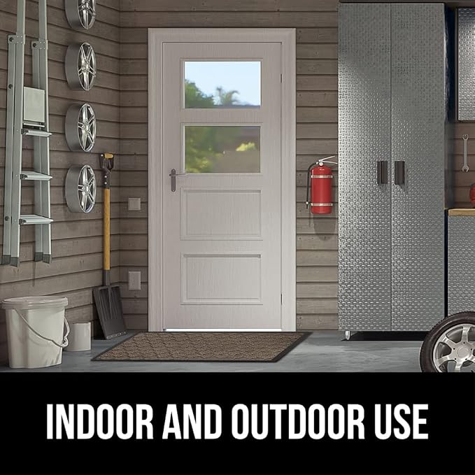 GORILLA GRIP 100% Waterproof All-Season WeatherMAX Doormat 35x23, US Designed - Image 10