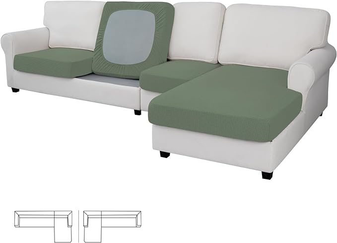 Easy-Going Stretch 4 Pieces Couch Cushion Covers by Easy-Going