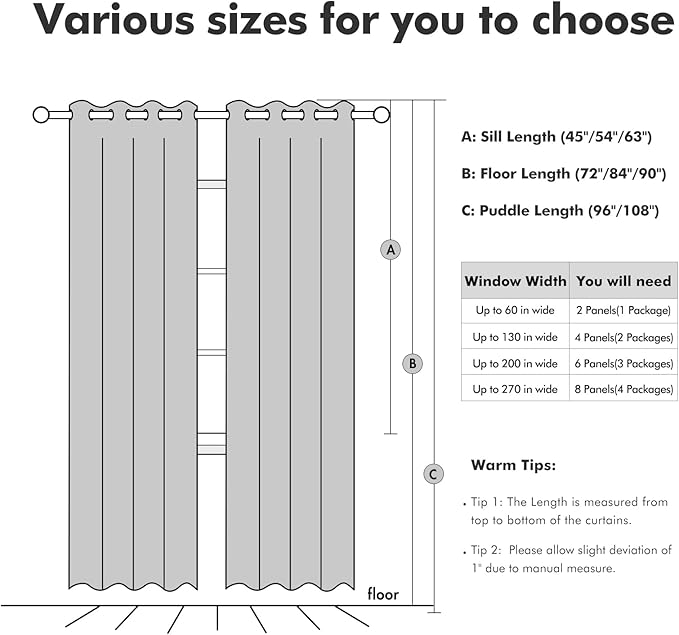 MIULEE 100% Blackout Polyester Textured Curtains - Image 7