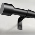 GEEBOBO Black Curtain Rods for Windows 120 to 170 Inch, 1 Inch Extra Long Heavy by GEEBOBO