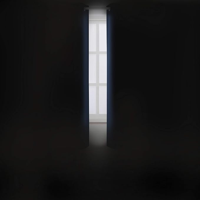 LEMOMO Navy Blue Thermal Blackout Curtains/38 x 63 Inch/Set of 2 Panels Room - Image 3