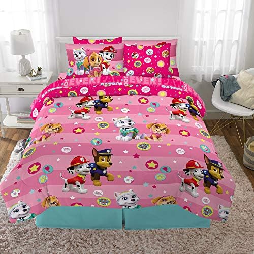 Paw Patrol Girls Kids Bedding Super Soft Comforter And Sheet Set - Image 5