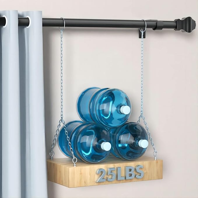 Curtain Rods for Windows 2 Pack 36-48 inch, 5/8 inch Matte Black Curtain Rod - Image 2