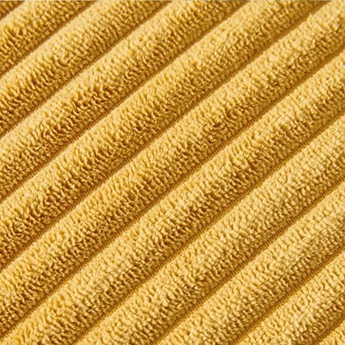 Fancy Homi 2 Pack Mustard Yellow Lumbar Decorative Throw Pillow Covers 14x24 - Image 5