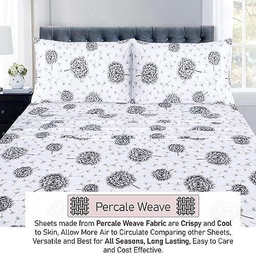RUVANTI 100% Cotton Queen Sheets, Percale Queen Sheet Set - Image 4