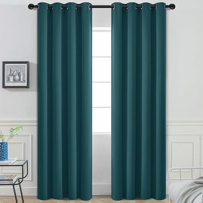 Yakamok Blackout Curtains for Bedroom 2 Panels Set 84 Inch Length Thermal by Yakamok