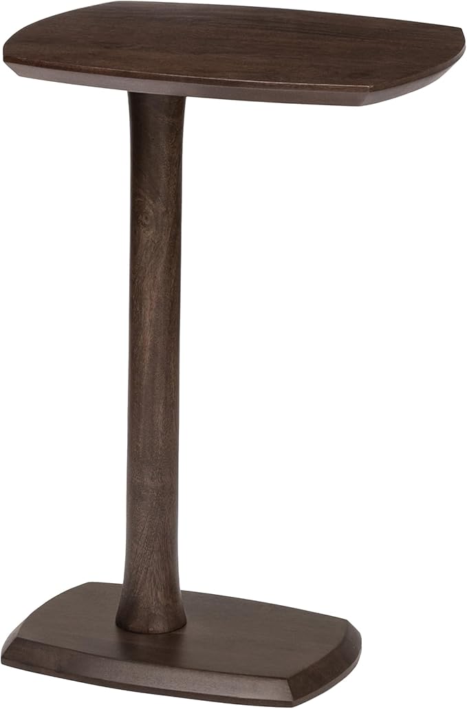 MH London Side Table - Stirling Wooden Modern C Shaped End Table - Exclusively Designed Hand Crafted Tables - End Table for Living Room, Bedroom Bedside Tables and Office