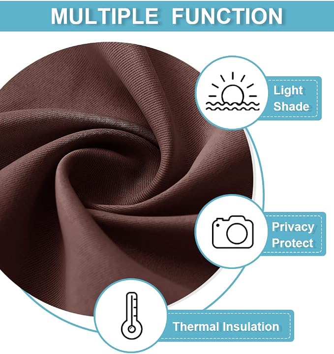 RYB HOME RV Curtains for Camper Windows, Mini Small Thermal Insulated Sunlight - Image 5