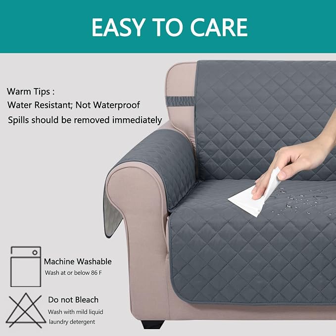 U-NICE HOME Recliner Chair Covers Reversible Chair Cover Pet Covers - Image 5