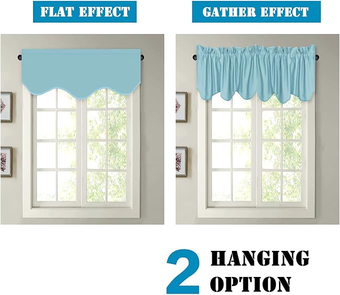 H.VERSAILTEX 4 Panels Blackout Curtain Valances - Image 5