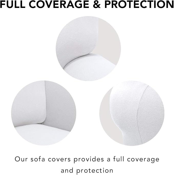 PureFit Super Stretch Sofa Slipcover – Spandex Non Slip Soft Couch Sofa Cover - Image 3