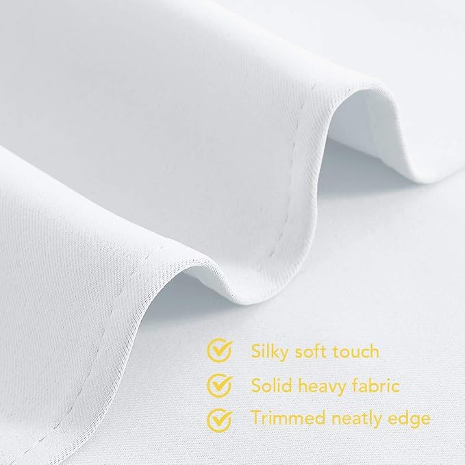 NICETOWN White Curtains for Living Room, W34 x L60, Thermal Insulated Window - Image 5