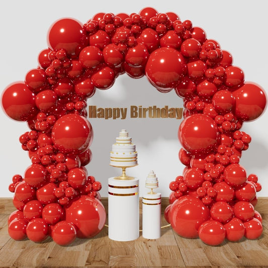 KAWKALSH Red Balloon Arch Kit 111Pcs 18 12 5 Inch Latex Party Balloons Garland for Birthday Baby Shower Wedding Engagement Anniversary Christmas Party Decorations