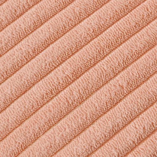 Fancy Homi Pack of 2 Peach Decorative Throw Pillow Covers 18x18 Inch - Image 5