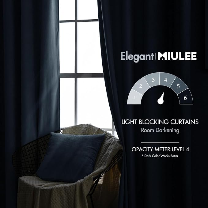 MIULEE Velvet Curtains 84 inches - Image 5