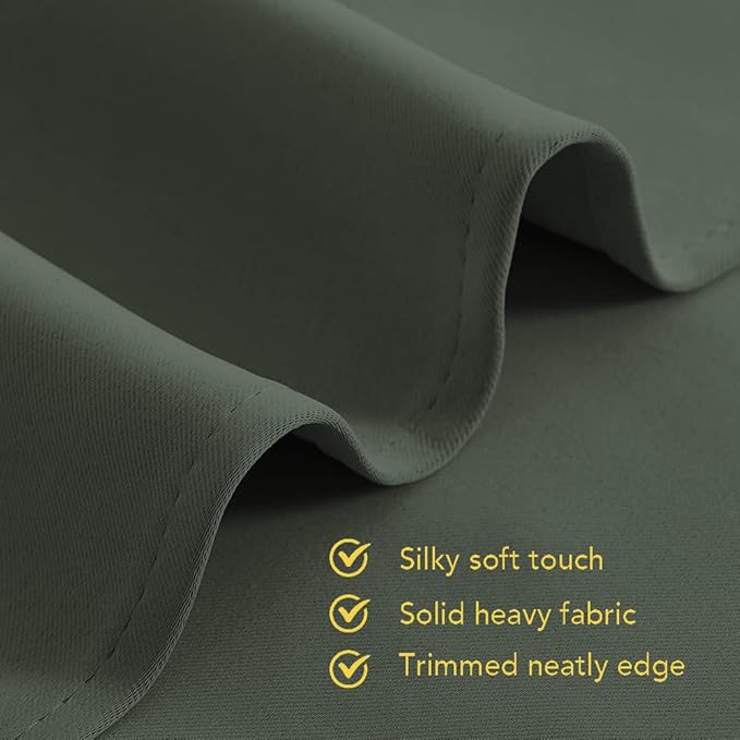 NICETOWN Thermal Insulated Curtains Blackout Draperies, Dark Mallard, 42 by 60 - Image 5