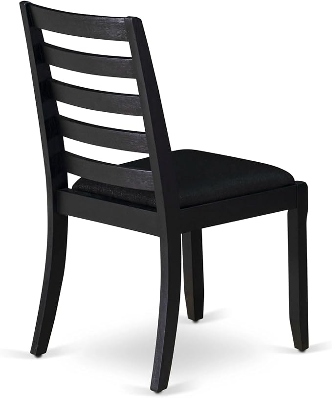 X12X1-006-24 - 13-piece Modern Dining Room Table Set a Rectangular Dining Table and 12 Black Polyester Fabric Stackable Chair, 39x120 Inch, Wire Brushed Black