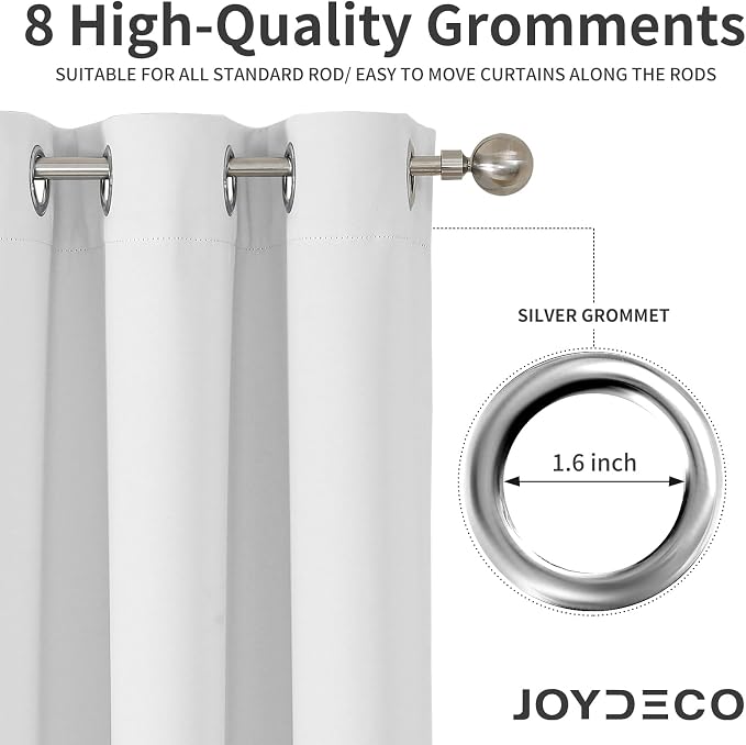 Joydeco Blackout Curtains 108 Inch Length 2 Panels Set, Thermal Insulated Long - Image 4