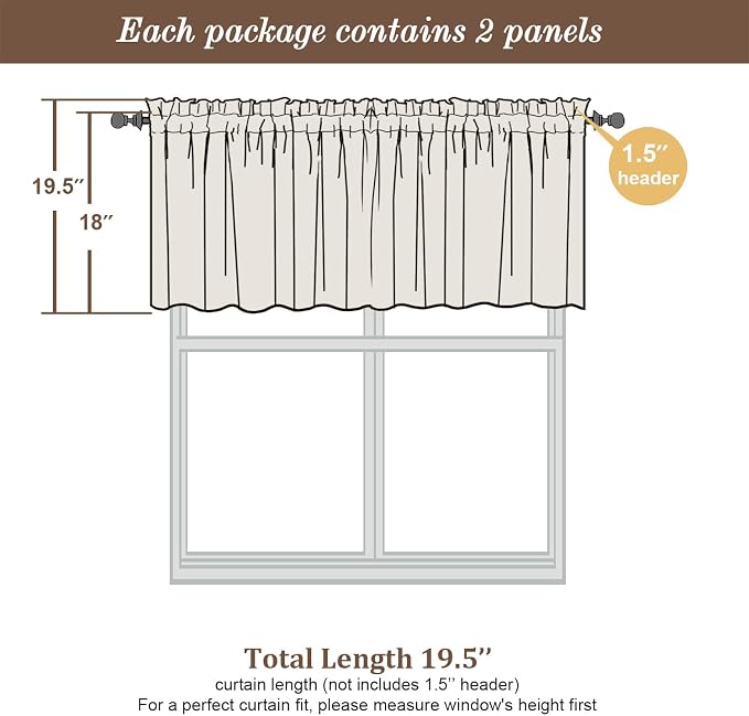 Chyhomenyc Ivory Sheer Valances - Image 4