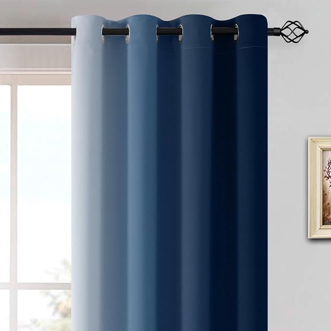 Yakamok 96 Inch Length Light Blocking Thermal Insulated Grommet Window Drapes - Image 3