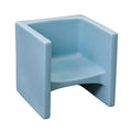 Children's Factory 3-in-1 Cube Chair for Kids, Flexible Seating Classroom Furniture, 1-Pack, Fog Blue