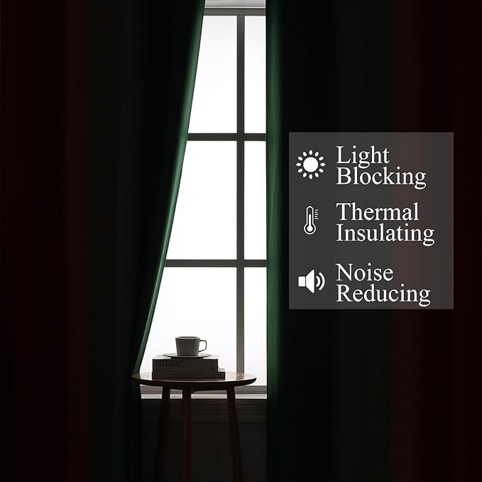 Estelar Textiler Red and Green Blackout Curtains - Image 3