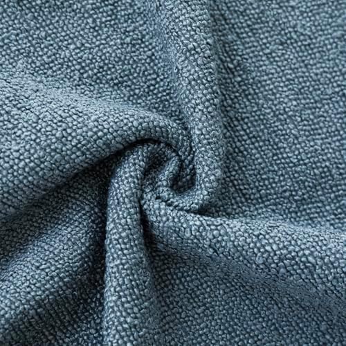 Foindtower Decorative Textured Boucle Throw Pillow Covers 18x18 Misty Blue - Image 3