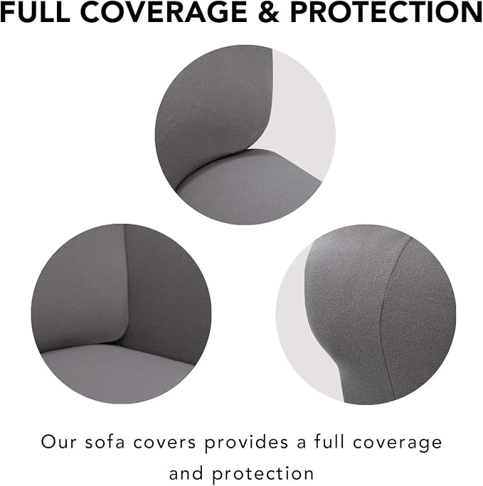 PureFit Super Stretch Sofa Slipcover – Spandex Non Slip Soft Couch Sofa Cover - Image 3