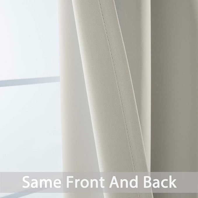 Yakamok Blackout Curtains Room Darkening Thermal Insulated Grommet top Window - Image 5
