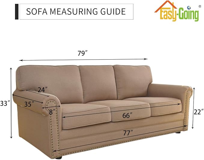 Easy-Going Stretch Sofa Slipcover 1-Piece Sofa Cover Furniture Protector Couch - Image 6