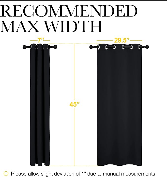 NICETOWN Halloween Bathroom Blackout Curtains and Drapes - Image 7