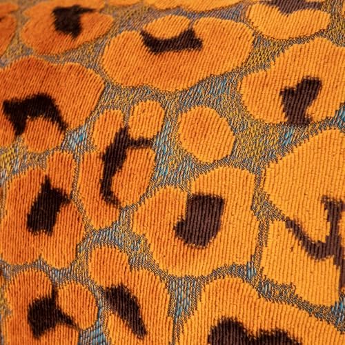 Alerfa Orange Floral Throw Pillow Cover 12 x 20 Inch Cut Velvet Rectange Luxury - Image 6