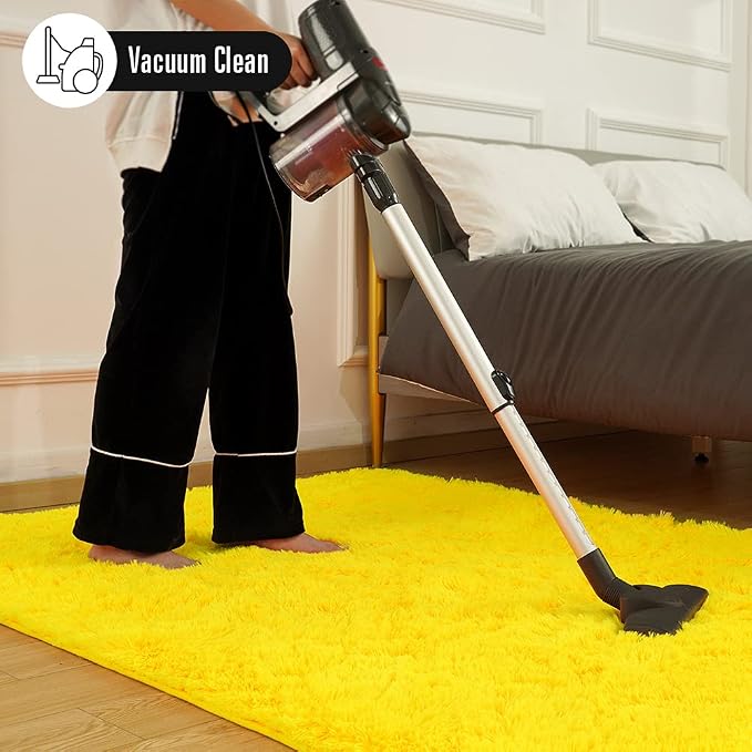 Amearea Premium Soft Fluffy Rug Modern Shag Carpet, High Pile, Solid Color - Image 5