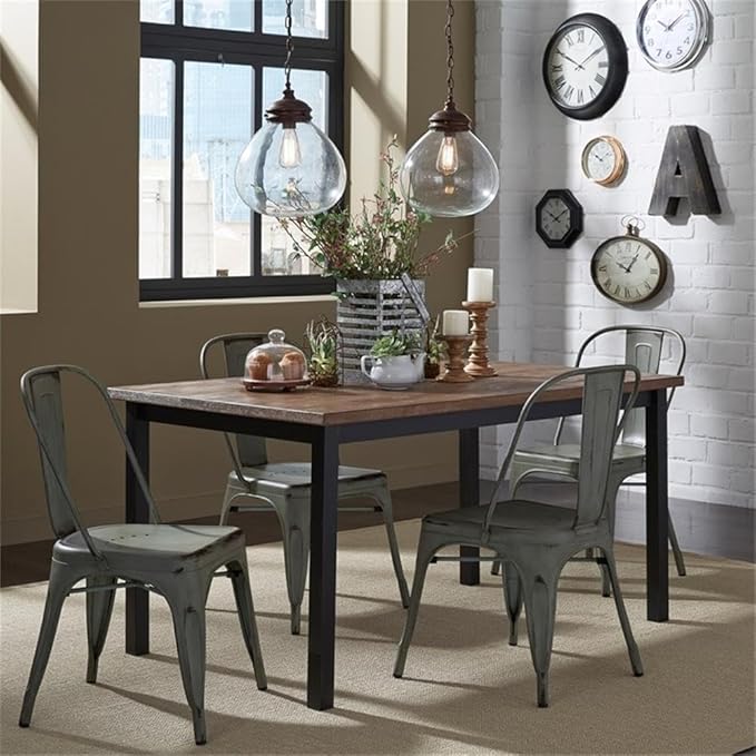 LIBERTY FURNITURE INDUSTRIES, INC. Bow Back Side Chair - Green-Set of 2