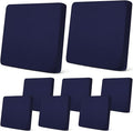 Newwiee 8Pcs Patio Cushion Covers Stretch Outdoor Cushion Cover Replacement by Newwiee