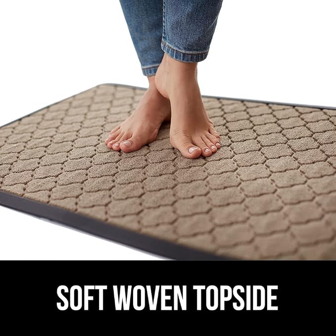 GORILLA GRIP 100% Waterproof All-Season WeatherMAX Doormat, US Designed Natural - Image 7