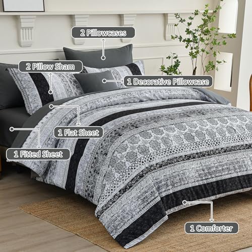 Cottolester Boho Queen Size Comforter Set - Image 2