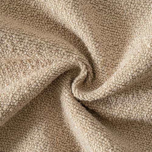 MIULEE 18x18 Decorative Boucle Couch Pillow Covers Camel - Image 2