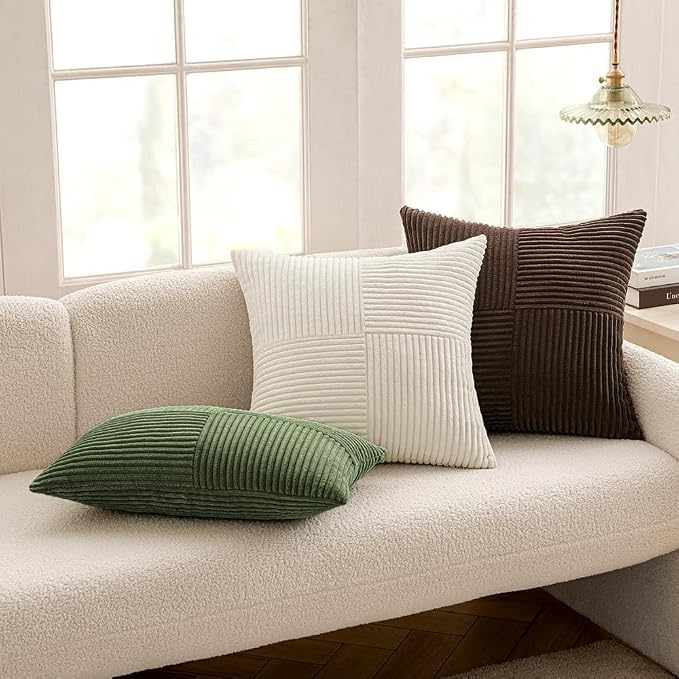 MIULEE Dark Brown Decorative Throw Pillow Covers 20x20 Inch - Image 5
