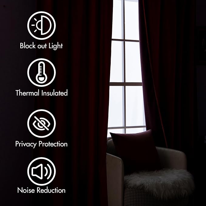 MIULEE Velvet Curtains 108 inches Long - Image 4