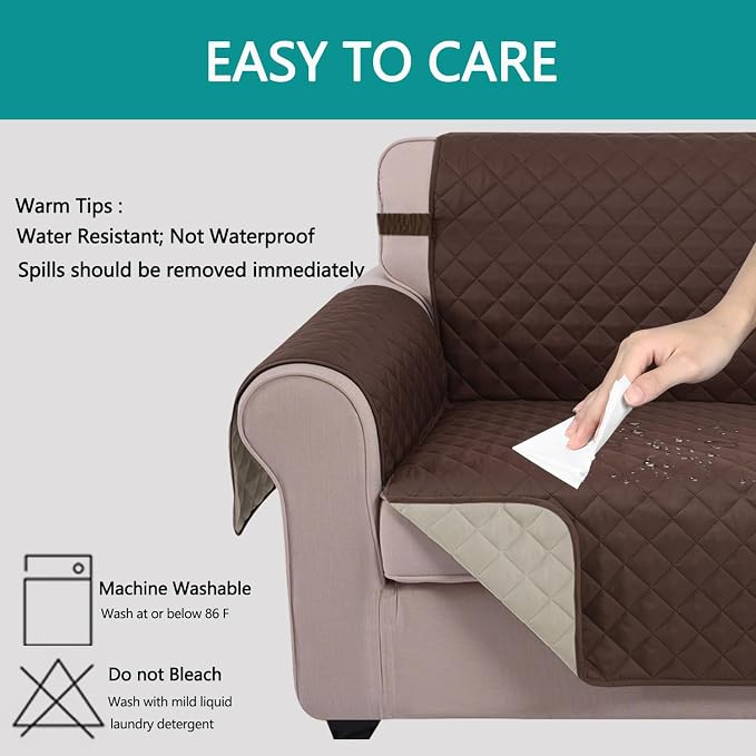 U-NICE HOME Reversible Sofa Cover Couch Cover - Image 5